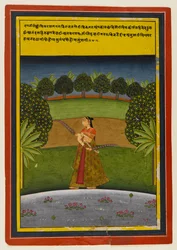Une Nayika attend son amant, vers 1700-25